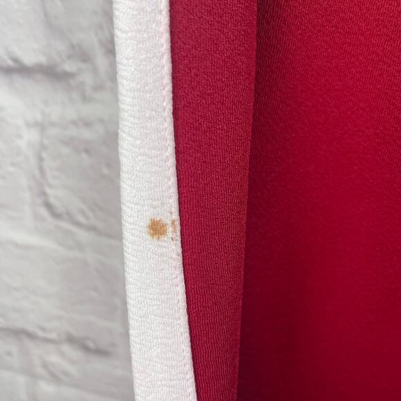 G3012 Joggers maroon/red and white with a drawstring size XL - Picture 3 of 10